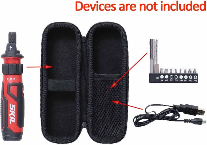 inDomit Store حافظة صلبة متوافقة مع مفك البراغي اللاسلكي القابل لإعادة الشحن SKIL 4V - Image 4